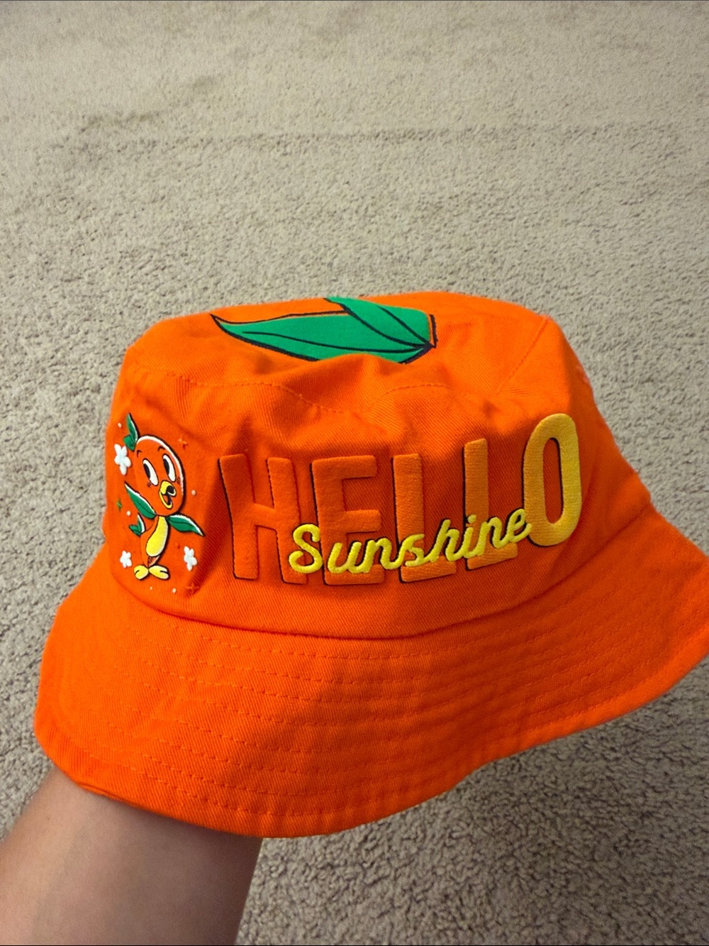 NWT Disney Spirit Jersey Orange Bird Epcot Festival Bucket Hat